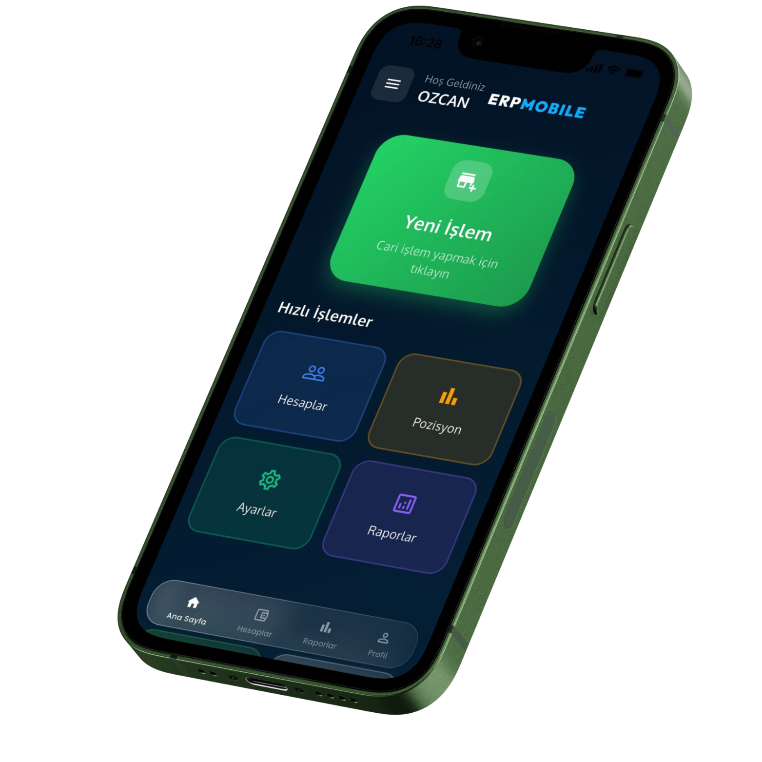 ERP Mobil ekran görüntüsü